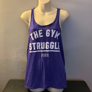 PINK Victoria’s Secret purple muscle tank top XS